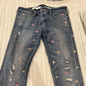 Polka dots jeans, size 28